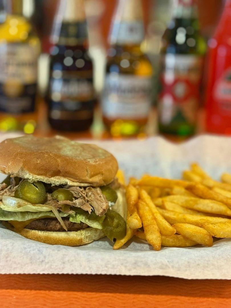 Mexican Hamburguesa from Silly Serrano Mexican Restaurant in Eau Claire, WI