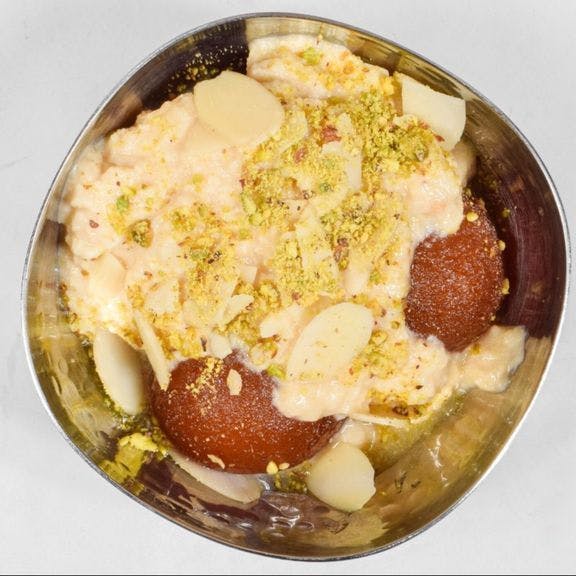 Gulab Jamun With Rabri from Noor Biryani Indian Grill in Suffern, NY