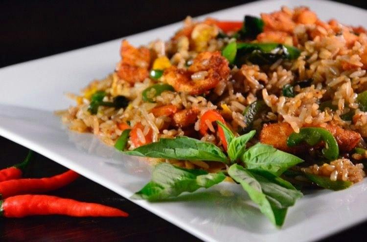 Kra Prow Fried Rice from Thai Kitchen in Ames, IA