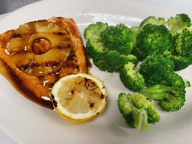 Teriyaki Salmon Dinner from The All American Steakhouse & Sports Theater in Parkville, MD