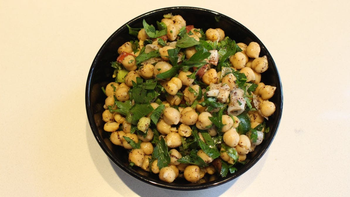 Side Chickpea Salad (Vegan, GF) from Olive Mediterranean Grill in Chicago, IL