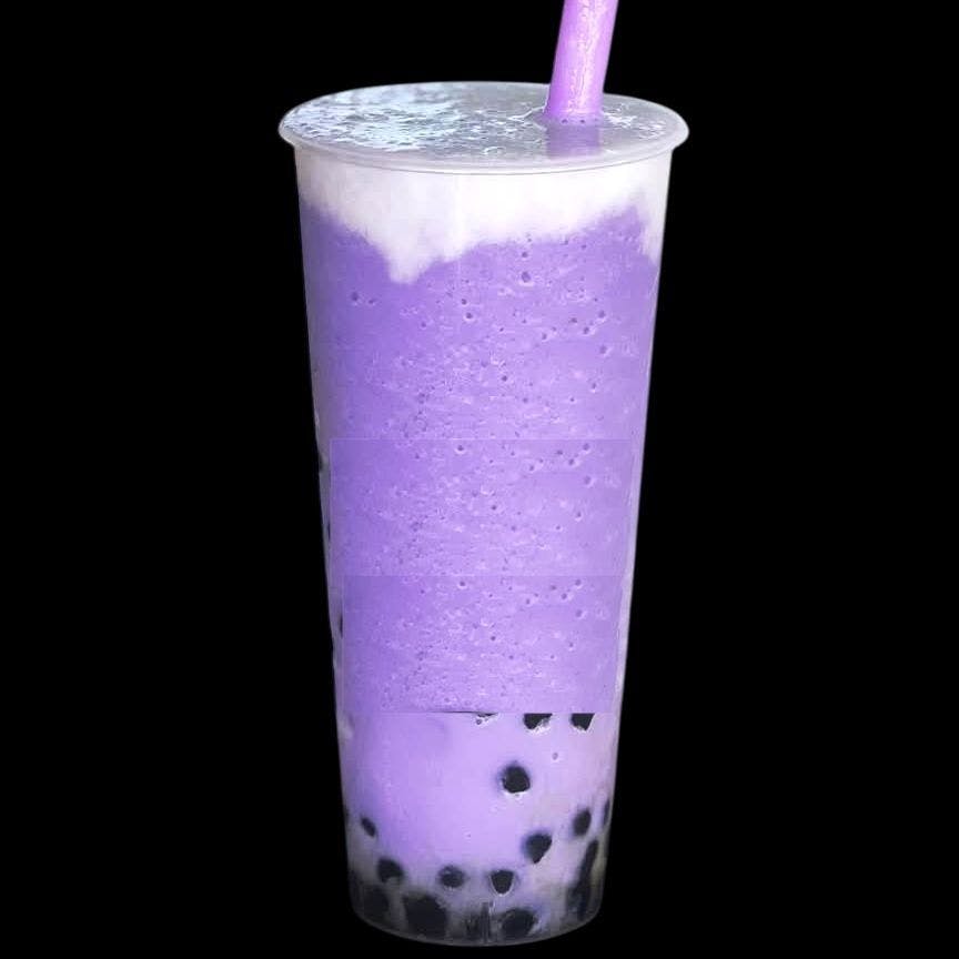 Taro smoothie from Sweet Haus in La Crosse, WI