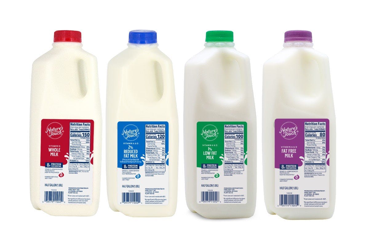 Nature's Touch Milk, 1/2 Gallon from Kwik Trip - Green Bay University Ave in Green Bay, WI