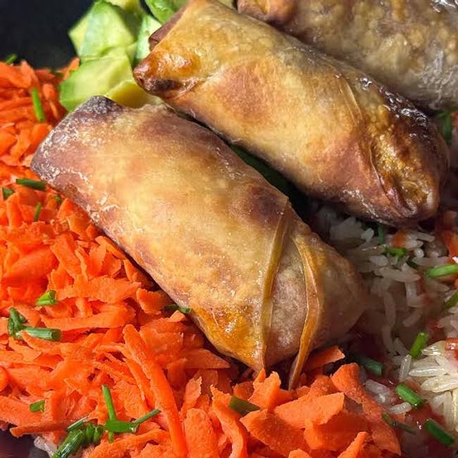 BBQ eggrolls from Santa Maria BBQ in Huntington Beach, CA