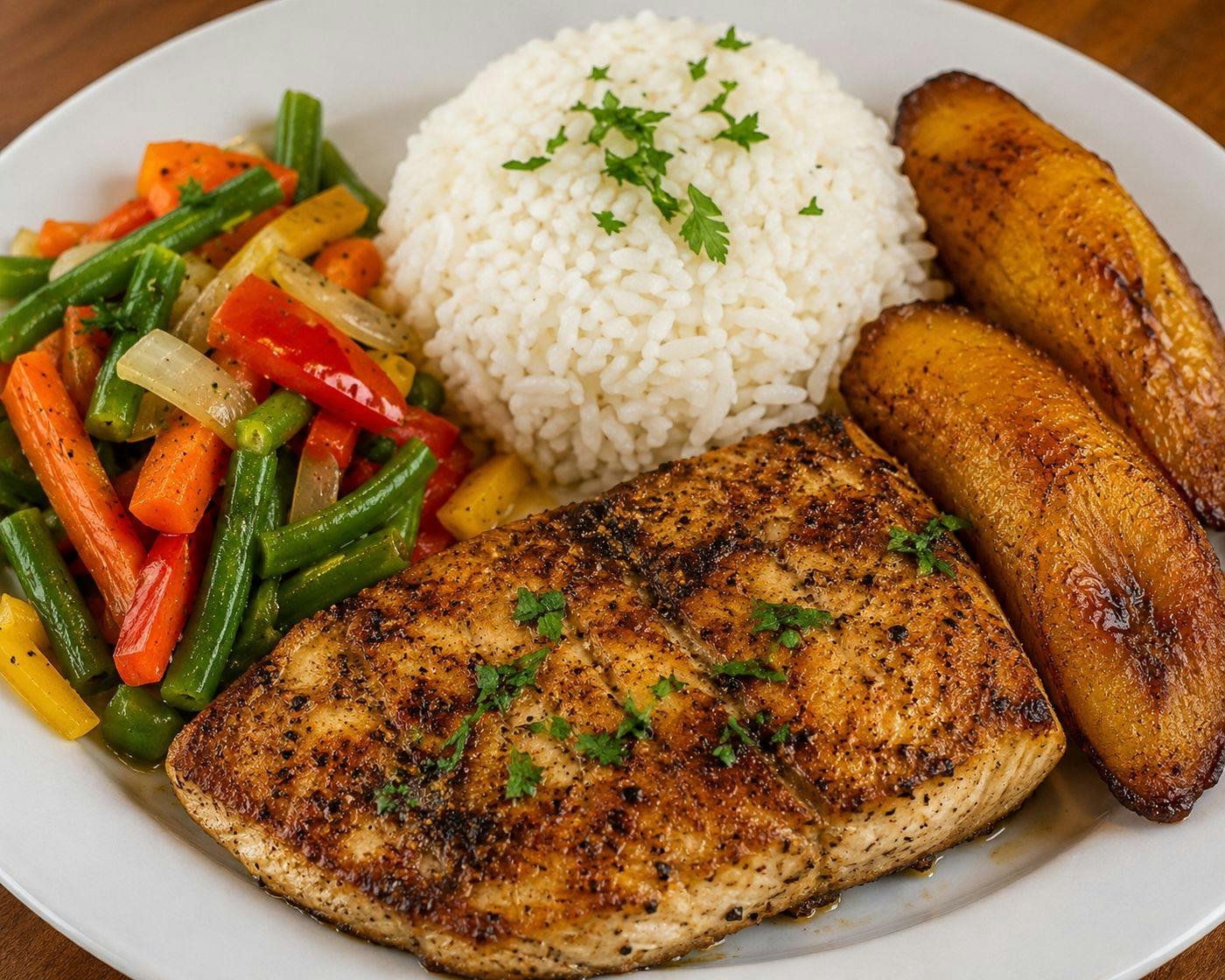 Mahi Mahi Plate from C'est Bon Caribbean Creole Cuisine in Baytown, TX