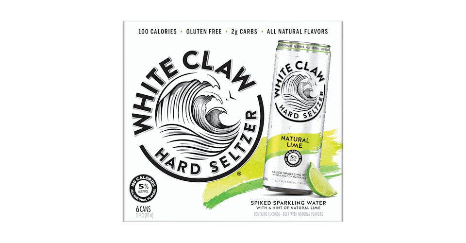 White Claw: Lime, 6 Pack, 12 oz. Cans from Five Corners Liquor & Wine in Cedar Falls, IA