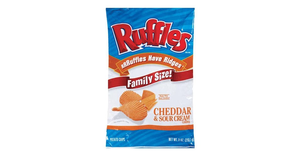 Ruffles Potato Chips Cheddar & Sour Cream (8.5 oz) from CVS - W Lincoln Hwy in DeKalb, IL