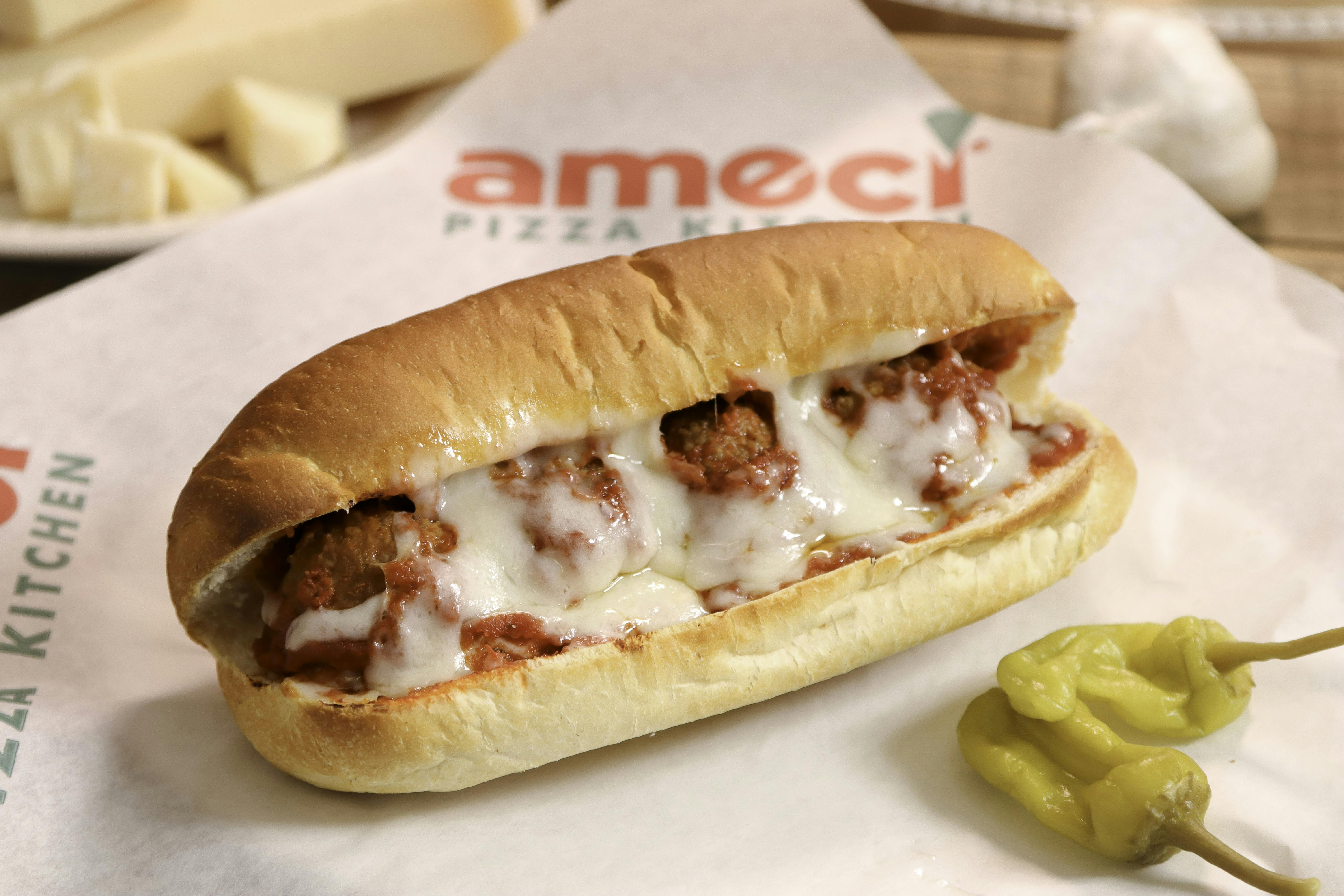 Meatball Sandwich with Cheese (Lunch) from Ameci Pizza & Pasta - Lake Forest in Lake Forest, CA