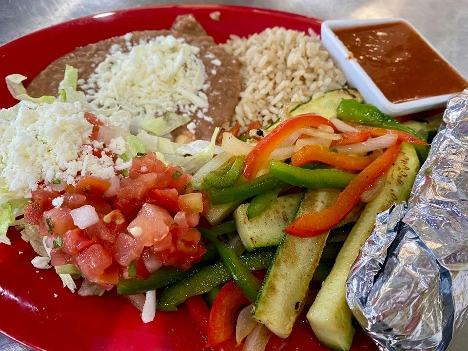 Veggie Taco Plate from Silly Serrano Mexican Restaurant in Eau Claire, WI