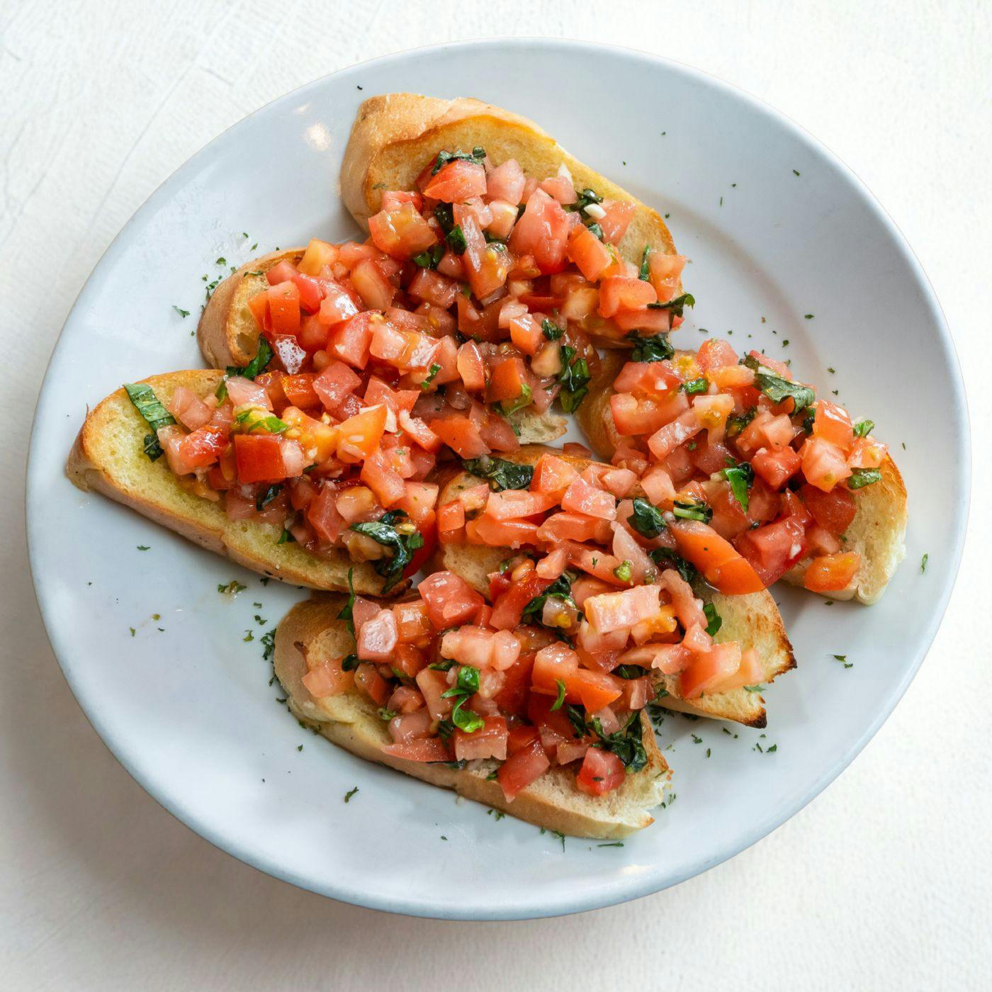 Bruschetta from North Beach Pizza - E 3rd Ave. in San Mateo, CA