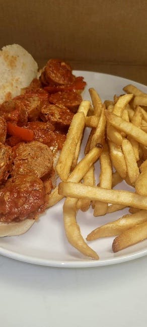 Sausage & Peppers Hoagie from Cheap Shots Bar and Restaurant in Olyphant, PA
