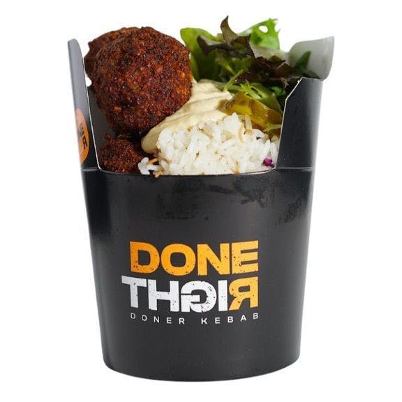 Falafel Bowl from DoneRight Doner Kebab in Hoboken, NJ