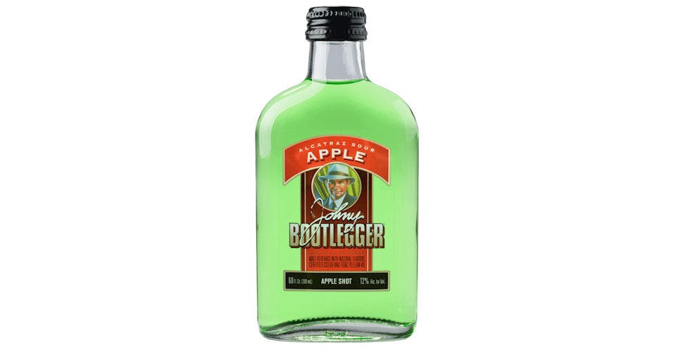 Johny Bootlegger: Alcatraz Sour Apple, 200 ml. from Five Corners Liquor & Wine in Cedar Falls, IA