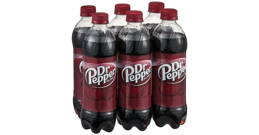 Dr. Pepper Soda 16.9 oz Bottles (6 ct) from EatStreet Convenience - W Murdock Ave in Oshkosh, WI