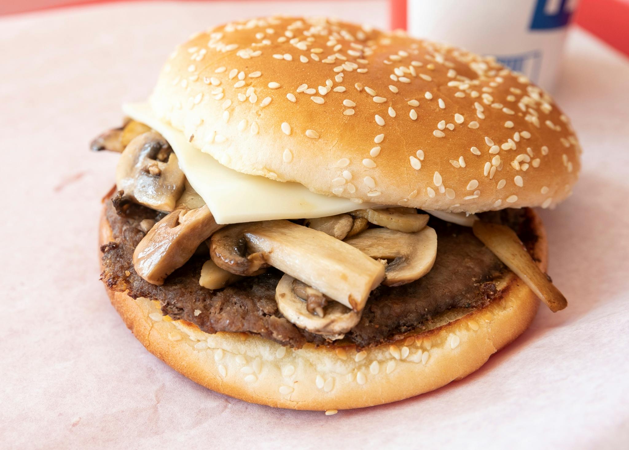 Mushroom & Swiss Burger from Niko's Gyros in Appleton, WI