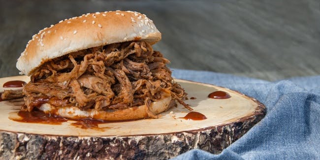 Pulled Pork Sandwich from Santa Maria BBQ in Huntington Beach, CA