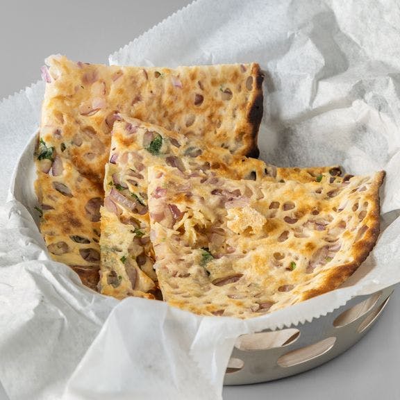 Stuffed Kulcha from Noor Biryani Indian Grill in Suffern, NY