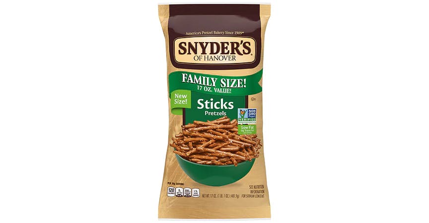 Snyder's Stick Pretzels (17 oz) from Walgreens - Bluemont Ave in Manhattan, KS
