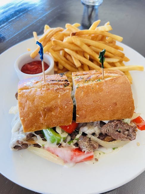 Cheesesteak Sandwich from Red Rooster Brick Oven in San Rafael, CA