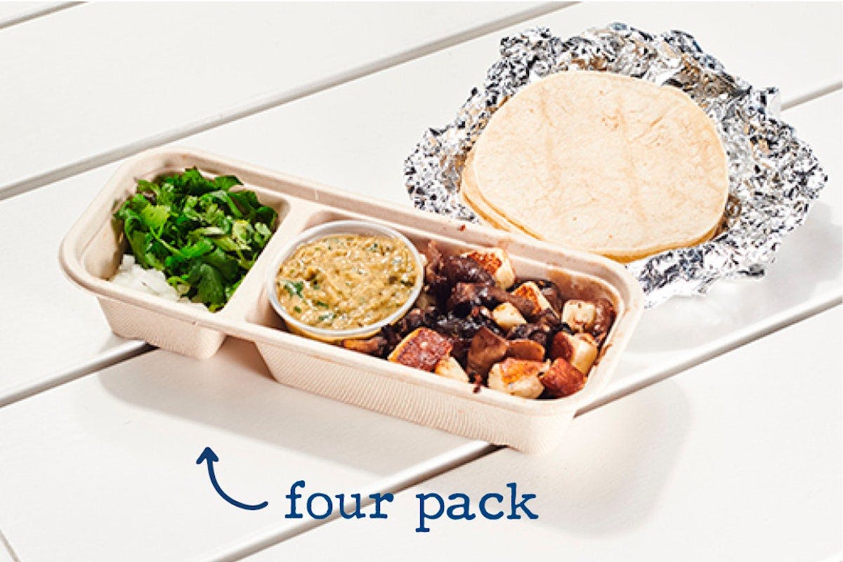 mushroom taco pack from Bartaco - Hilldale in Madison, WI
