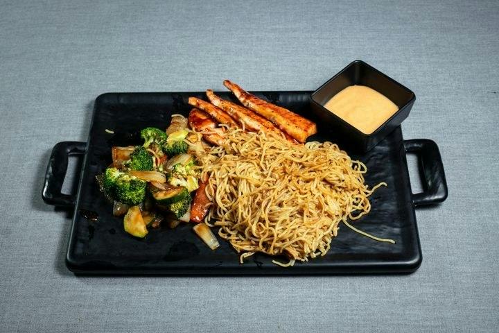 Salmon Yakisoba from Nori Sushi & Grill - Fitchburg in Fitchburg, WI