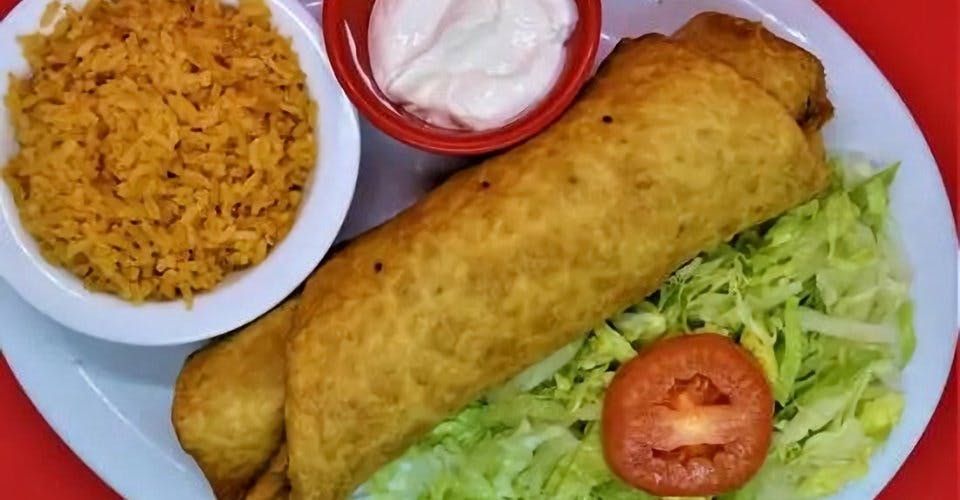 Chimichanga from El Pastor Mexican Restaurant in Madison, WI