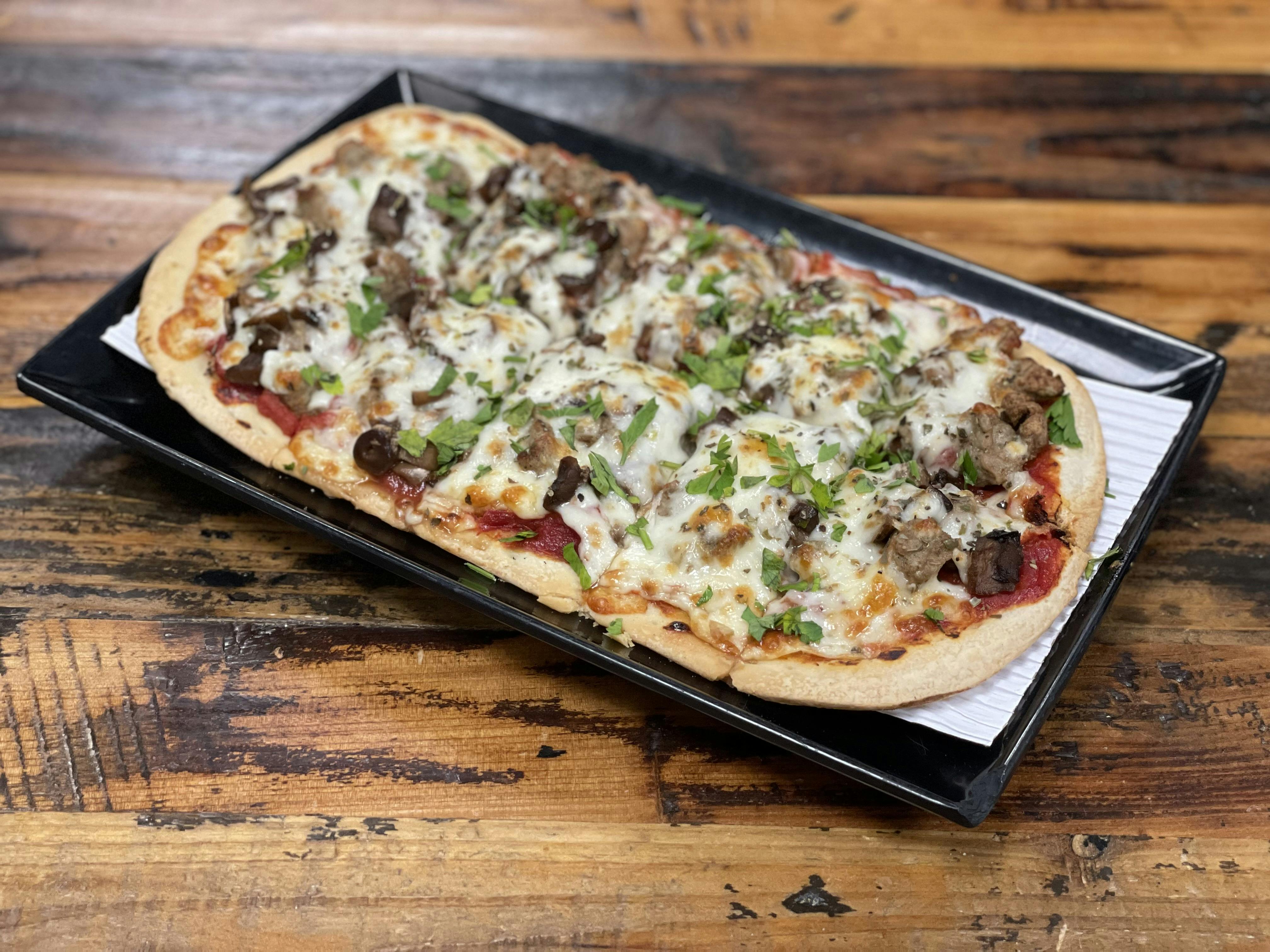 Mushroom & Sausage Flat from Sip Wine Bar & Restaurant in Tinley Park, IL