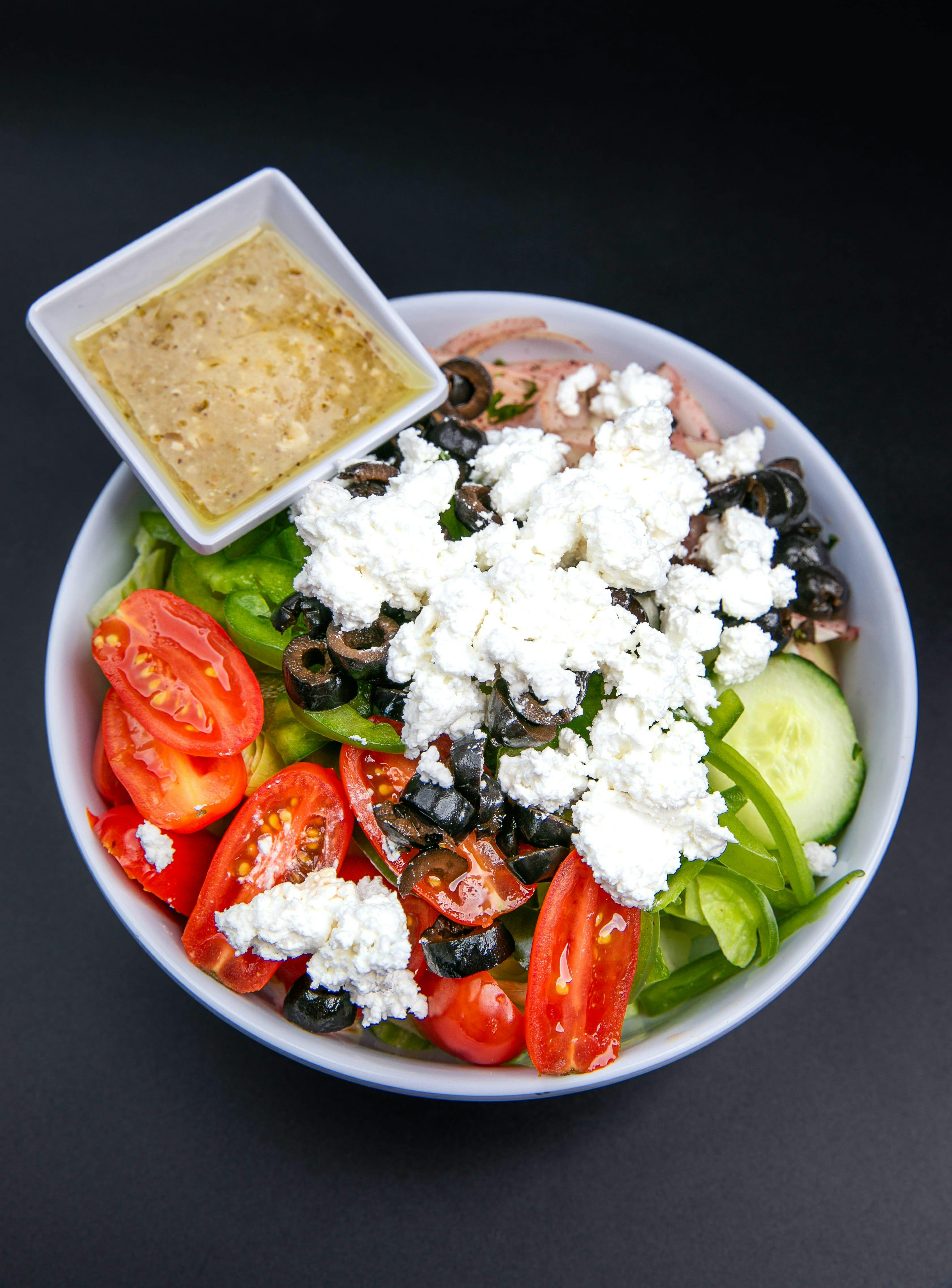 Small Greek Salad from Legends Pizza - Wolf Rd in Colonie, NY