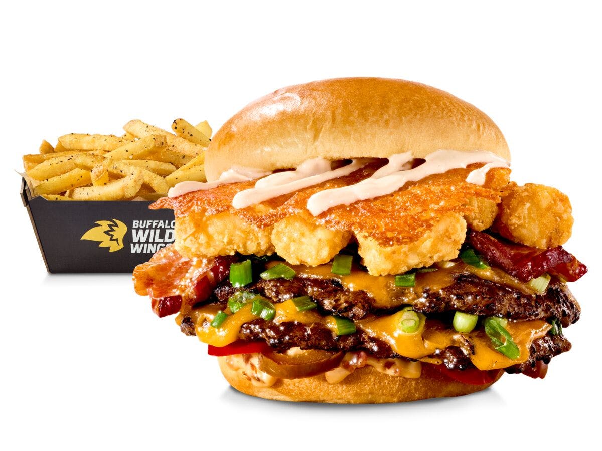 Loaded Potato Burger from Buffalo Wild Wings - Cox Rd in Gastonia, NC