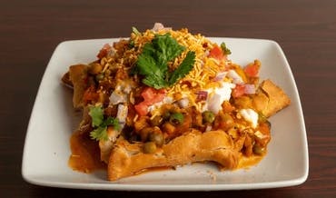Samosa Chat from Cafe India Bar & Grill in Milwaukee, WI