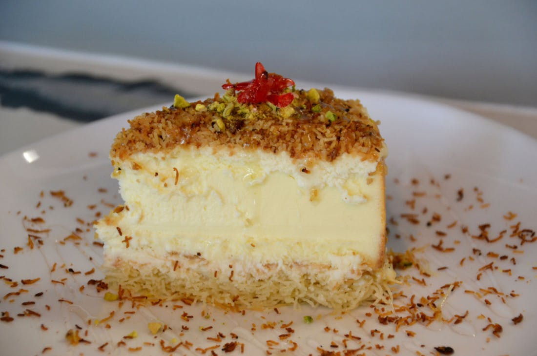Knafeh Cheese Cake from Flames Mediterranean Bar and Grill in Melbourne, FL