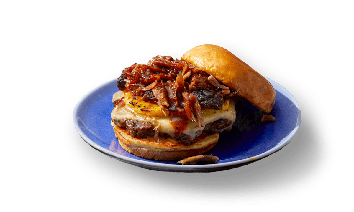Hawaiian BBQ Burger from Famous Dave's - Cedar Falls in Cedar Falls, IA