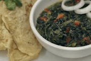 Roti w/spinach from Taste of the Caribbean 1 - Capitol Heights in Capitol Heights, MD