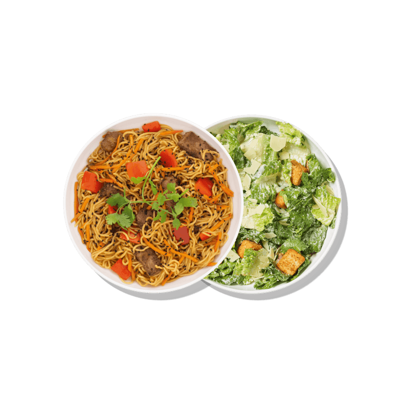 Sesame Steak Ramen Noodles Duo from Noodles & Company - Green Bay S Oneida St in Green Bay, WI