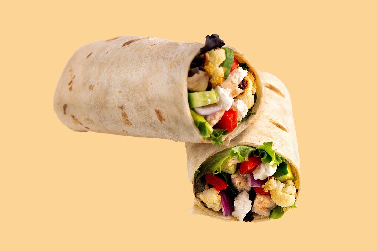 Grilled Chicken Mediterranean Wrap - Choose Your Dressings from Saladworks - Sterling Pkwy in Lincoln, CA