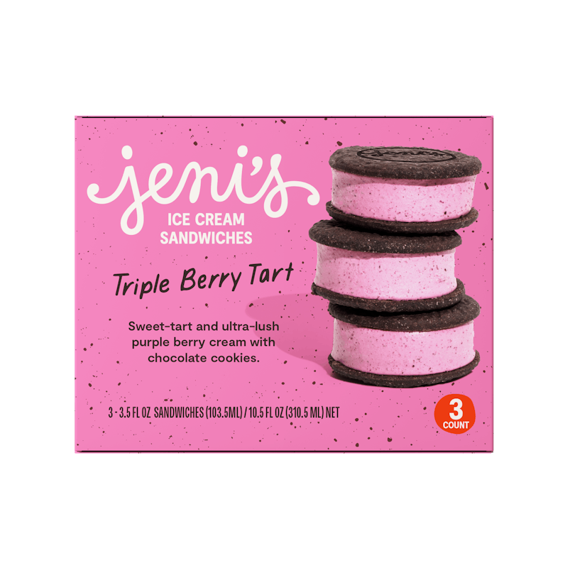 Triple Berry Tart Ice Cream Sandwiches from Jeni's Splendid Ice Creams - Cameron St in Raleigh, NC