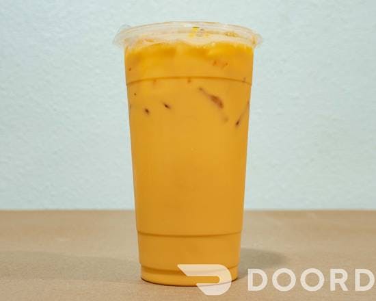 Boba Thai Tea from Donahoo's Golden Chicken in Pomona, CA