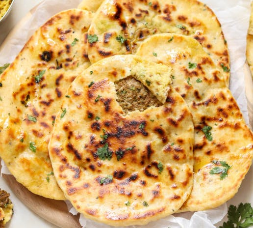 Keema Naan from Cafe India Bar & Grill in Milwaukee, WI