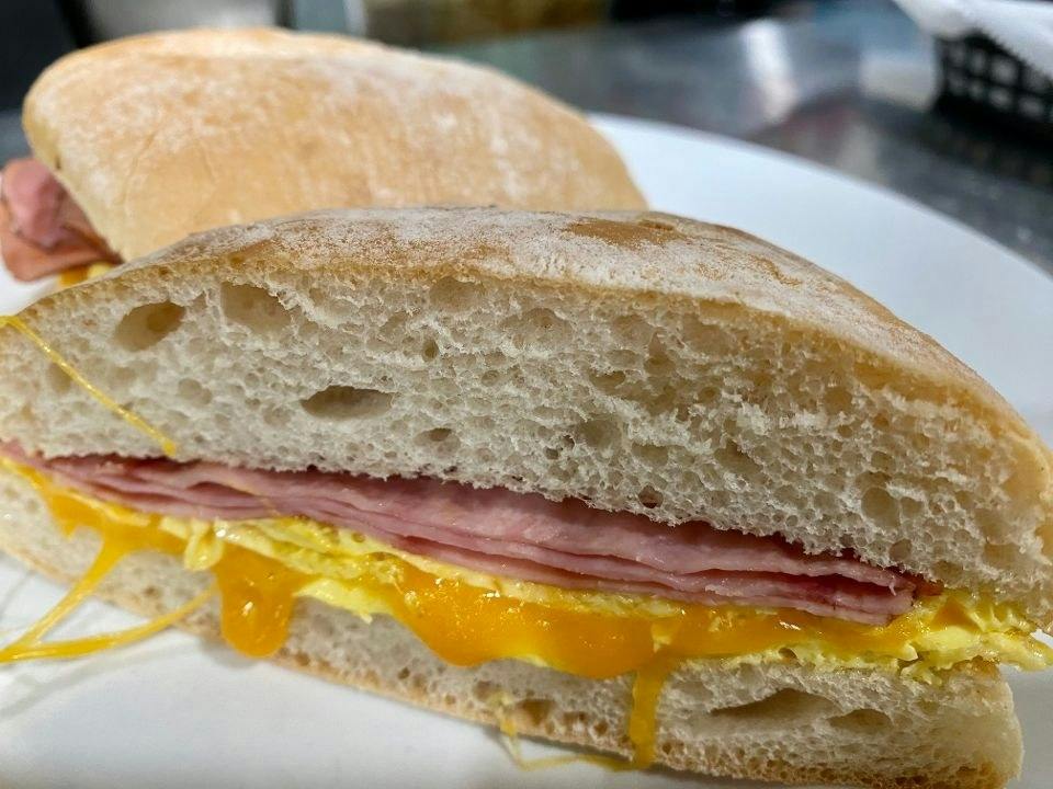 Ham, Egg, Cheese Sandwich from Silly Serrano Mexican Restaurant in Eau Claire, WI