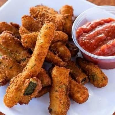 Fried Zucchini from New York Pizza in Palo Alto, CA
