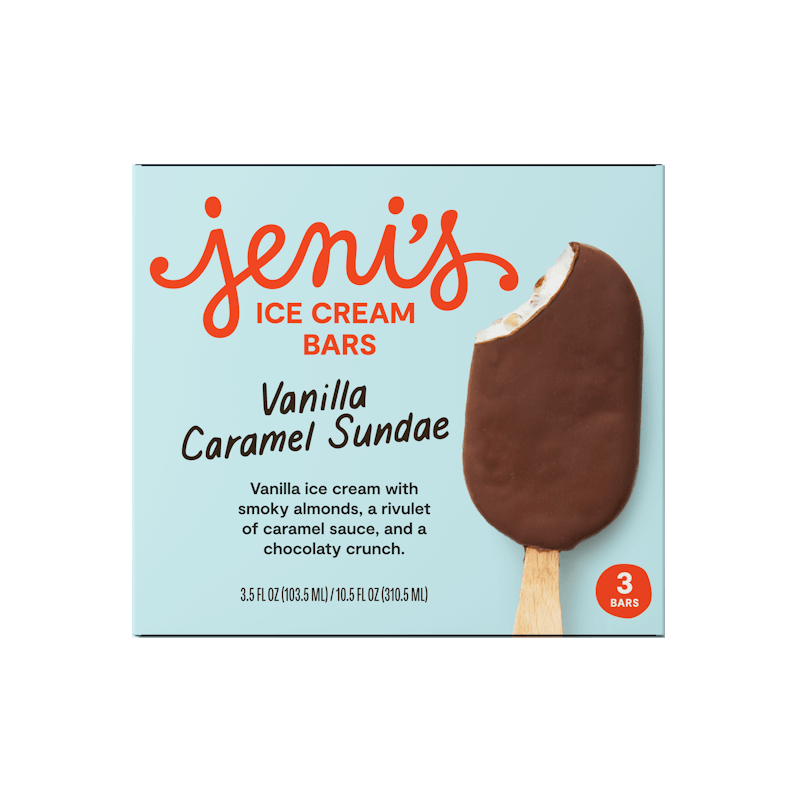 Vanilla Caramel Sundae Ice Cream Bars from Jeni's Splendid Ice Creams - Cameron St in Raleigh, NC