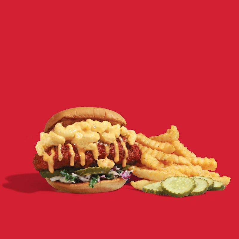 ***NEW ***Mac Loaded Slider w/ Fries from Dave's Hot Chicken - Falls Pkwy in Menomonee Falls, WI