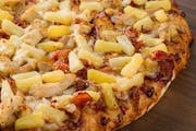 Pineapple Chicken Luau Pizza - Small (10 Inch - 10 Slices) from Mountain Mike's Pizza - Alum Rock Ave in San Jose, CA