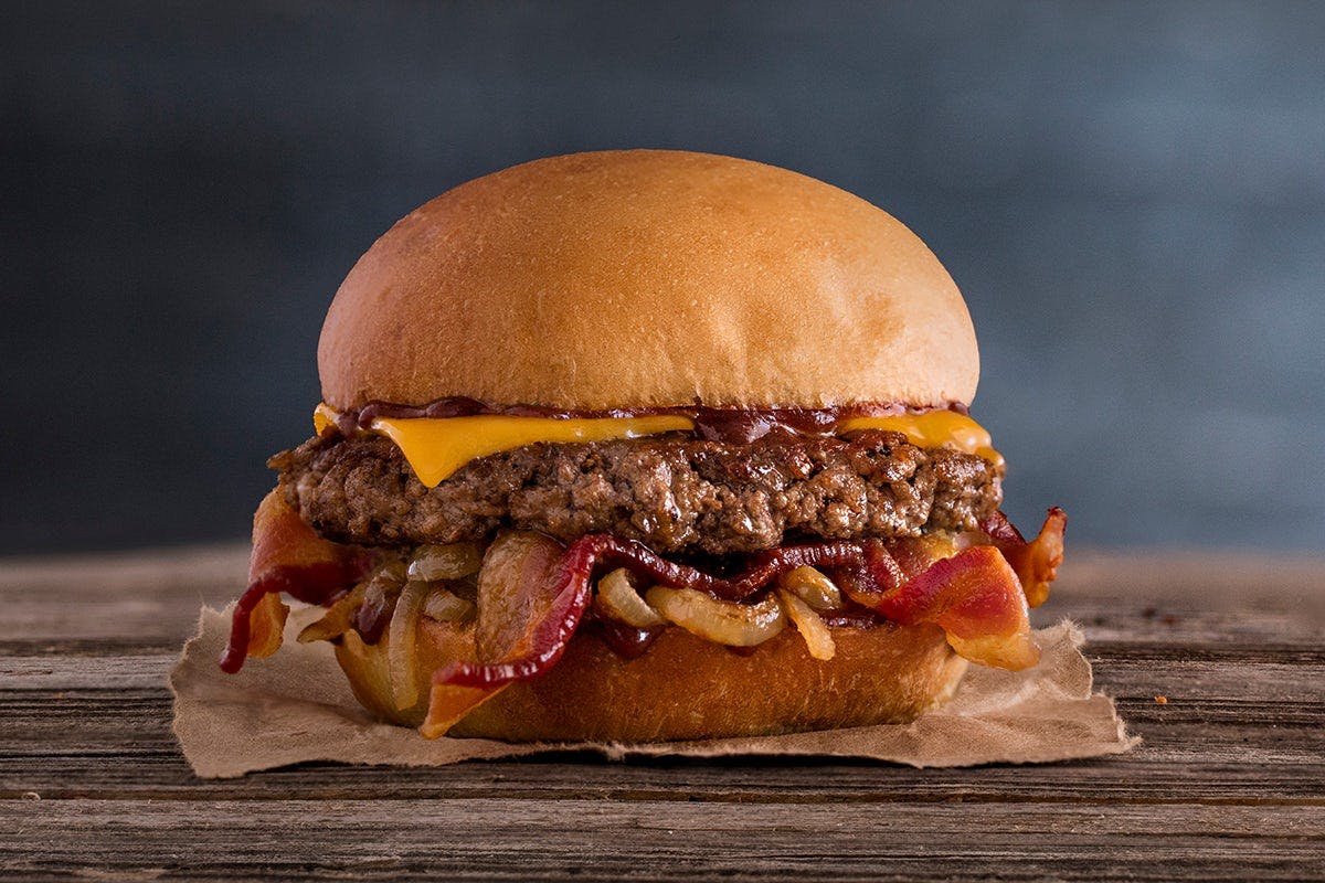 Cheddar Bacon BBQ Burger from MOOYAH - S Gammon Rd in Madison, WI