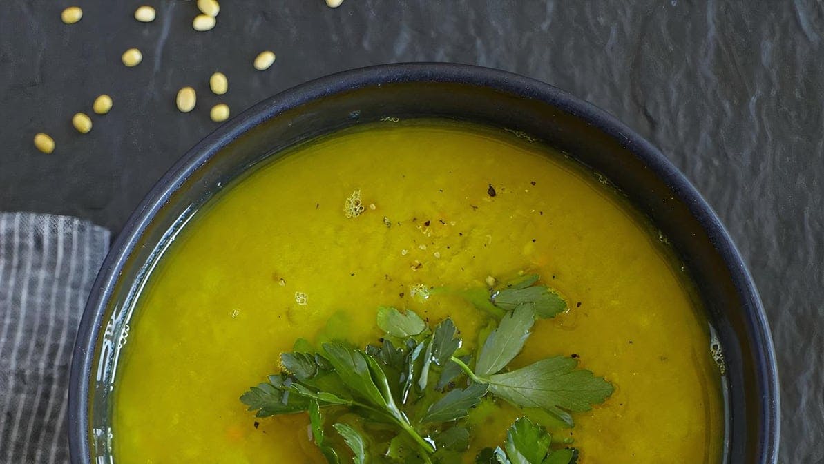 Lentil Soup (Vegetarian, GF) from Olive Mediterranean Grill in Chicago, IL