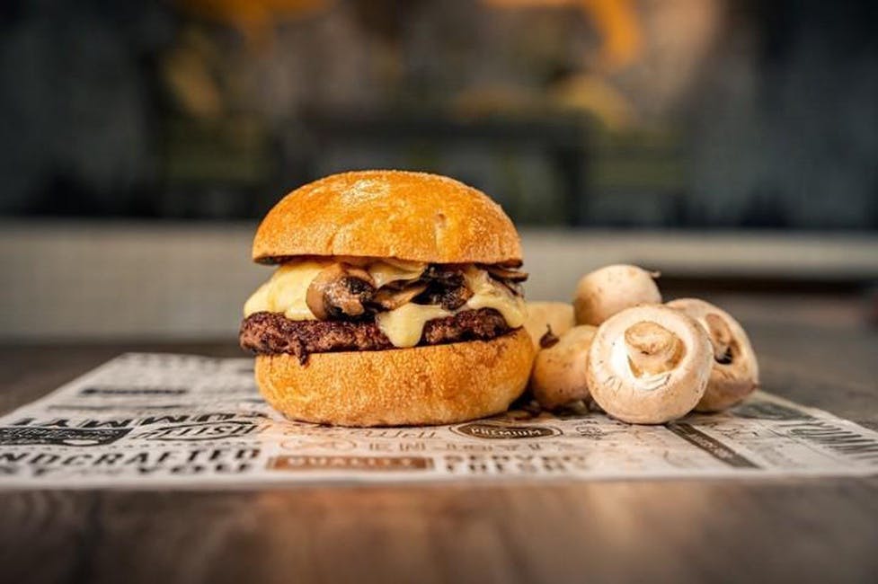 9.Shroom Burger. from Bullhorns Grill + Burgers - Division St in Somerville, NJ