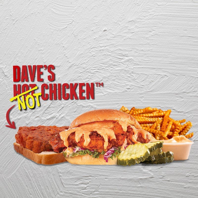 Cauli Dave's #3: 1 Cauli Tender & 1 Cauli Slider w/ Fries from Dave's Hot Chicken - S Oneida St in Green Bay, WI