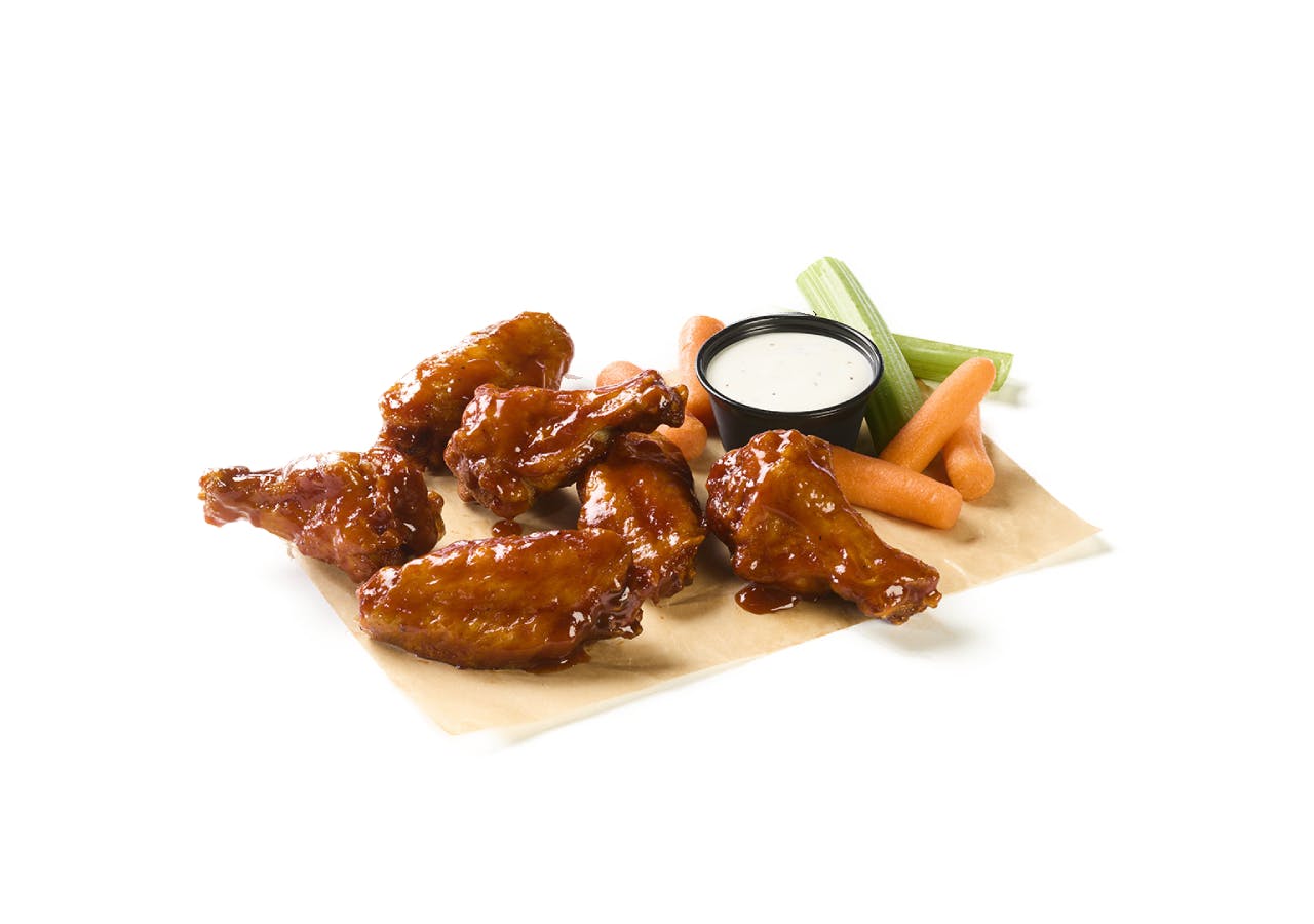 6 Hot BBQ Traditional Wings from Buffalo Wild Wings - W Irvington Rd in Tucson, AZ