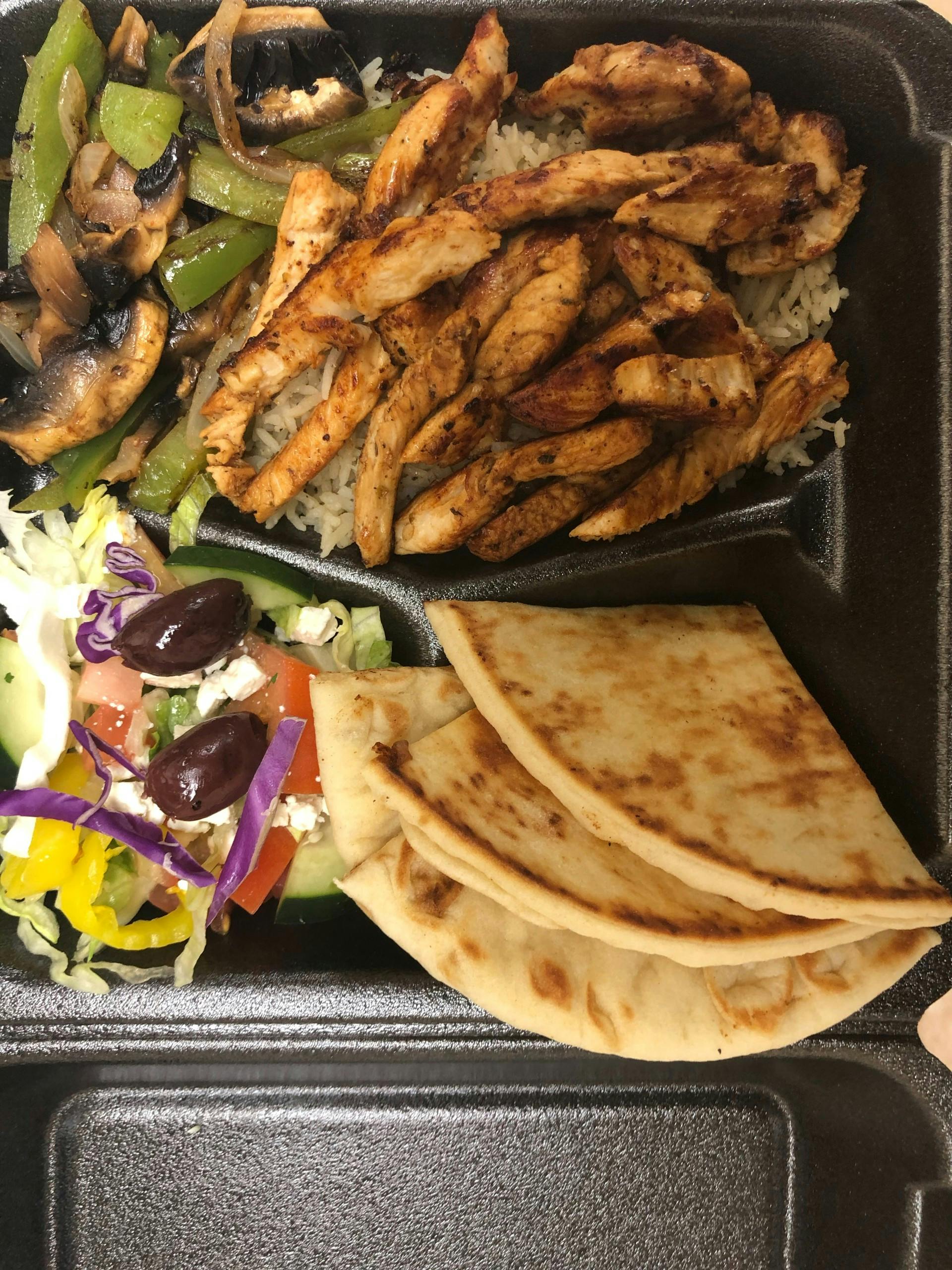 Mix Platter  (Gyro + Chicken) from Go Go Gyro Grill in Columbus, OH