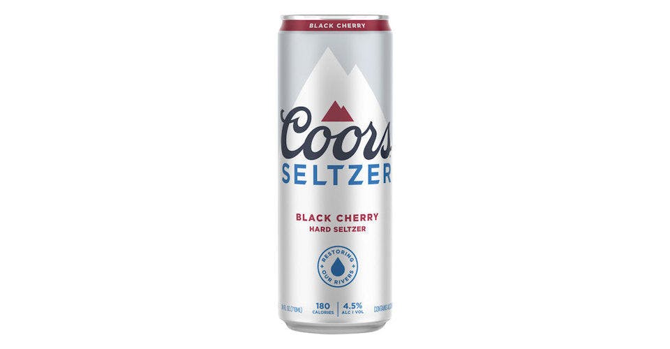 Coors Seltzer: Black Cherry, 24 oz. Can from Five Corners Liquor & Wine in Cedar Falls, IA